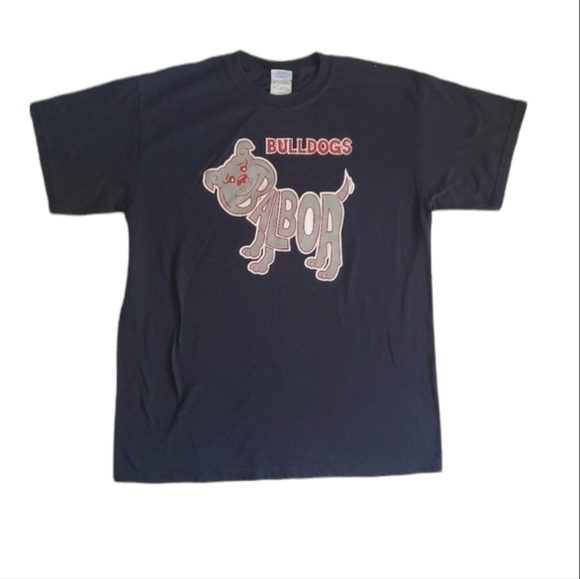 Vintage Gildan Bulldogs Balboa Alexes Vince Unisex T-Shirt Medium - Picture 1 of 4